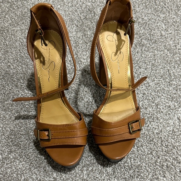 Brown Leather Women's Sandals - Picture 1 of 1